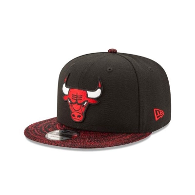 Black Chicago Bulls Hat - New Era NBA Visor Fresh 9FIFTY Snapback Caps USA7834690